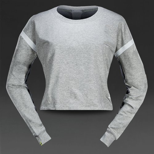 Nike Sportswear Crew Grey Heather / Wolf Grey / White for Women